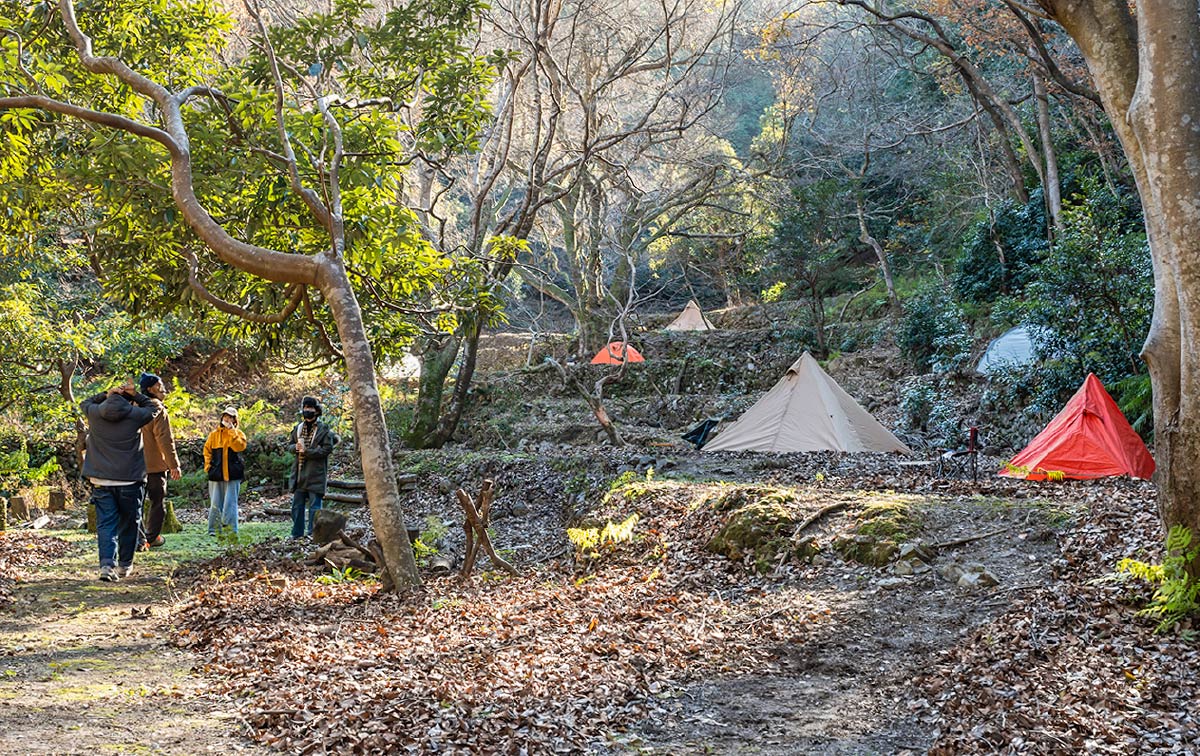 キャンプ場利用風景